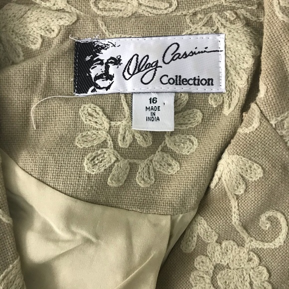 EMBROIDERED JACKET by OLEG CASSINI - Picture 7 of 8